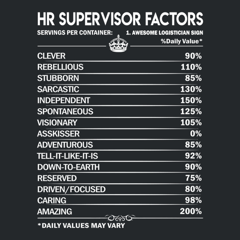 Hr Supervisor T  Hr Supervisor Factors Daily Gift Crewneck Sweatshirt | Artistshot