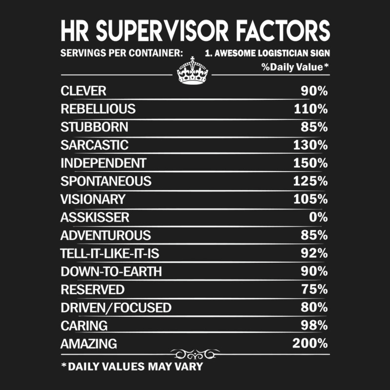 Hr Supervisor T  Hr Supervisor Factors Daily Gift Classic T-shirt | Artistshot