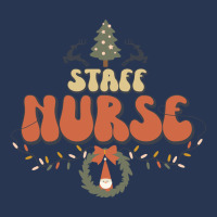 Retro Staff Nurse Christmas Lights Santa Wreath Lo Ladies Denim Jacket | Artistshot