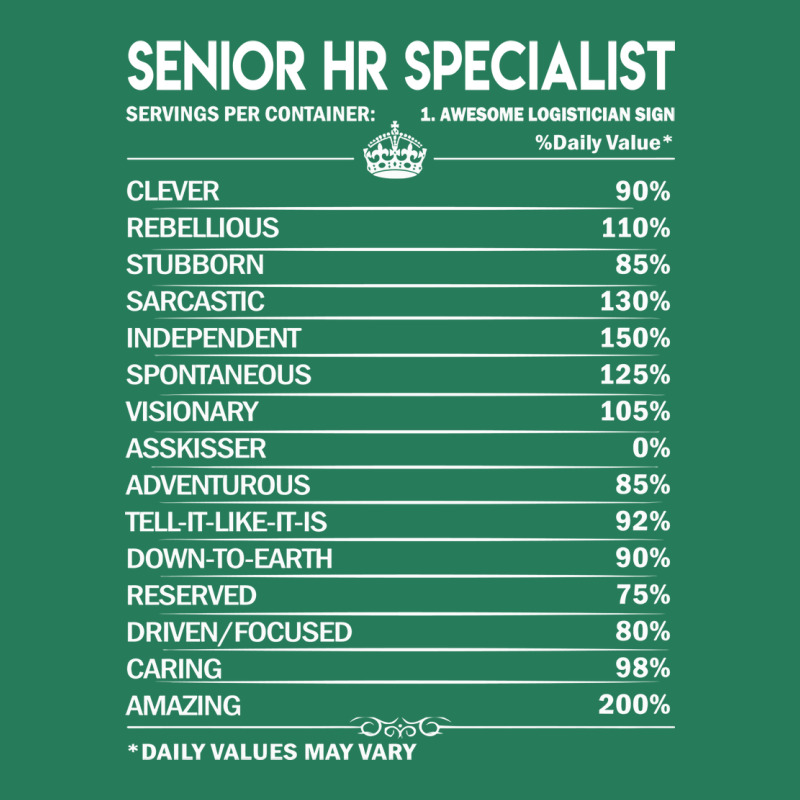 Senior Hr Specialist T  Senior Hr Specialist Facto T-shirt | Artistshot