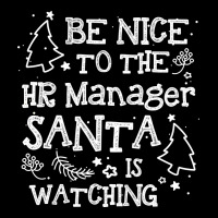 Be Nice To The Hr Manager Santa Watching Funny Xma Fleece Short | Artistshot