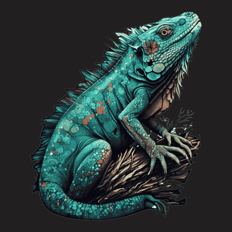 Ocean Sea Water Iguana T-Shirt by NissimHouston109 | Artistshot