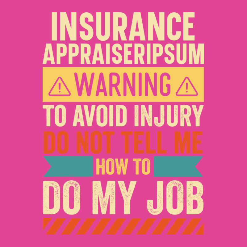 Insurance Appraiser Warning 80s (1) T-Shirt by maunesebekb | Artistshot