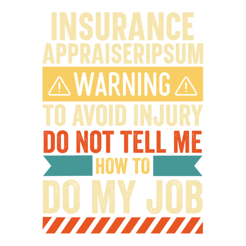 Insurance Appraiser Warning 80s (1) V-Neck Tee by maunesebekb | Artistshot