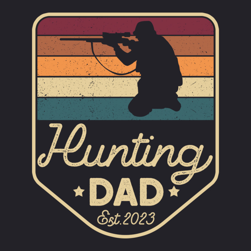 Hunting Dad Est 2023 New Dad Hunting Fan Humor Unisex Sherpa-lined Denim Jacket | Artistshot