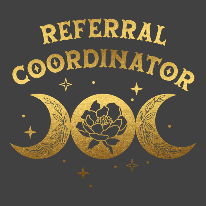 Referral Coordinator Boho Moon Wild Rose Golden De Vintage T-shirt | Artistshot