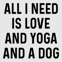 All I Need Is Love And Yoga And A Dog Yellow Unisex Jogger | Artistshot