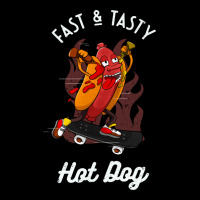 Fast Tasty Hotdog Funny Skater Sausage Girl Cropped Sweater | Artistshot