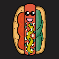 Chicago Style Hot Dog 80s T-shirt | Artistshot