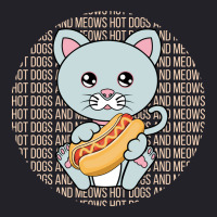 All I Need Is Hot Dogs And Cats Cool Hipster Unisex Sherpa-lined Denim Jacket | Artistshot