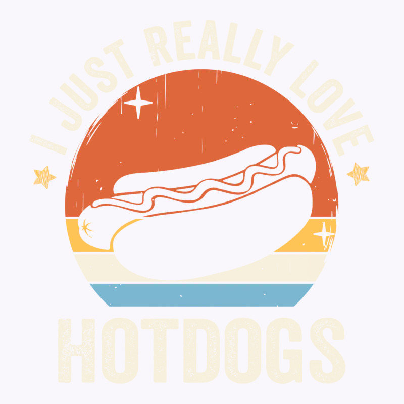 I Just Really Love Hotdogs 80s Retro Vintage Sunse Tank Top | Artistshot