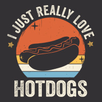 I Just Really Love Hotdogs 80s Retro Vintage Sunse Vintage Hoodie | Artistshot