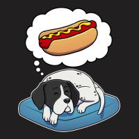 English Pointer Dreaming About Hotdogs Stars T-shirt | Artistshot