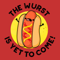 The Wurst Is Yet To Come Funny Hot Dog Pun Humor V-neck Tee | Artistshot