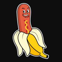 Peeled Banana Hot Dog Funny Summer Crop Top | Artistshot