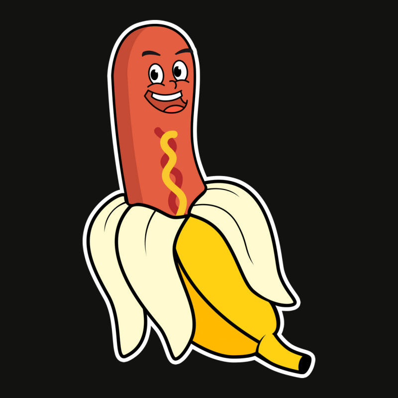 Peeled Banana Hot Dog Funny Summer Scorecard Crop Tee by grehamizmiriw | Artistshot