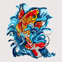 Koi Fish On A Waterfall Nature Pocket T-shirt | Artistshot