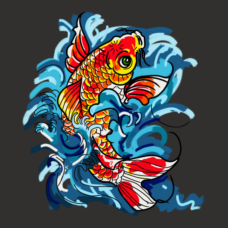 Koi Fish On A Waterfall Nature Champion Hoodie | Artistshot