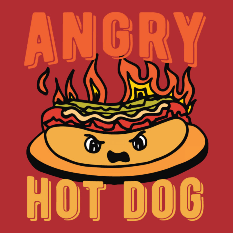 Angry Hot Dog Nature Ladies Fitted T-Shirt by srojlhuango | Artistshot