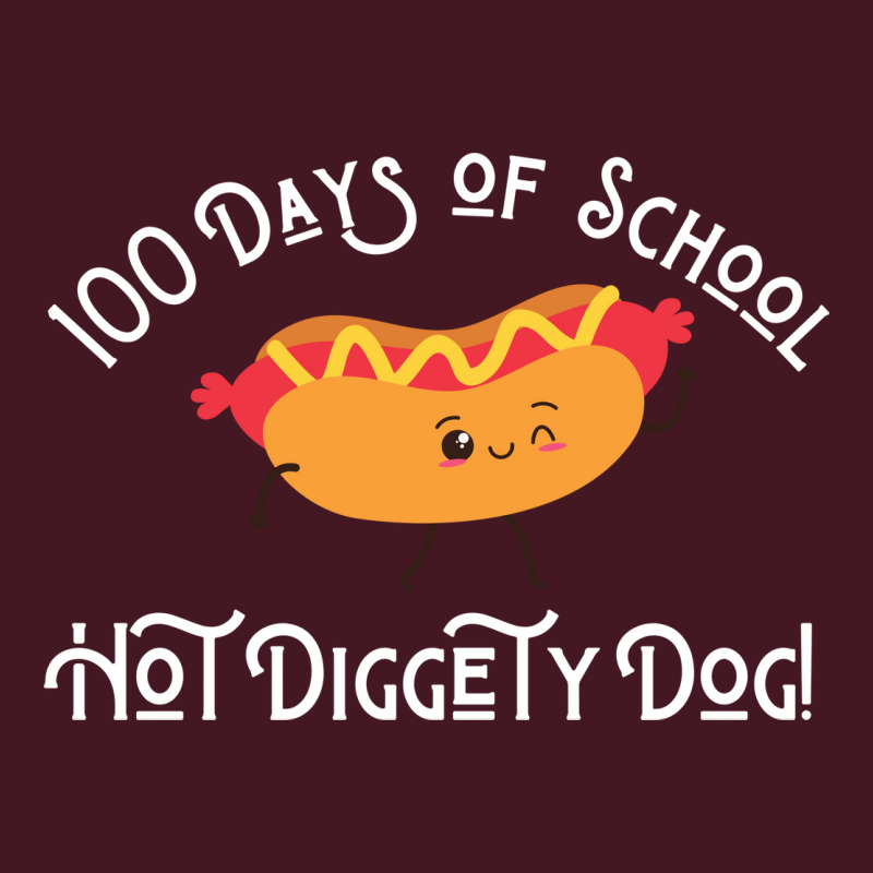 Funny Hot Dog 100 Days Of School Hot Diggety Dog Q Unisex Hoodie | Artistshot