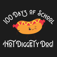 Funny Hot Dog 100 Days Of School Hot Diggety Dog Q Hoodie & Jogger Set | Artistshot