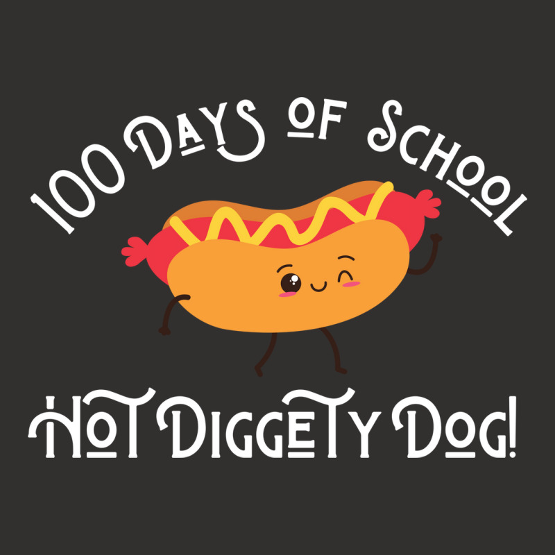 Funny Hot Dog 100 Days Of School Hot Diggety Dog Q Champion Hoodie | Artistshot