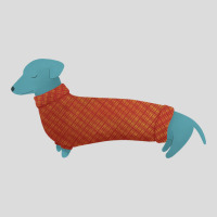 Handsome Blue Dachshund In A Red Plaid Sweater Quo Men's Polo Shirt | Artistshot