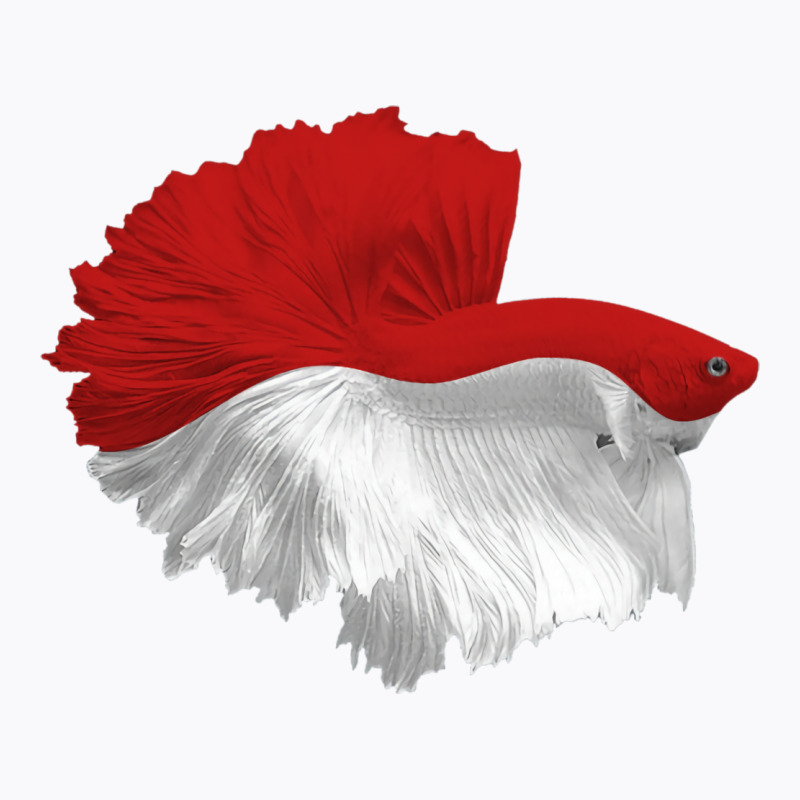 Awesome Betta Halfmoon Red And White Hippie T-Shirt by sbusiozald | Artistshot