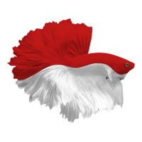 Awesome Betta Halfmoon Red And White Hippie Crewneck Sweatshirt | Artistshot