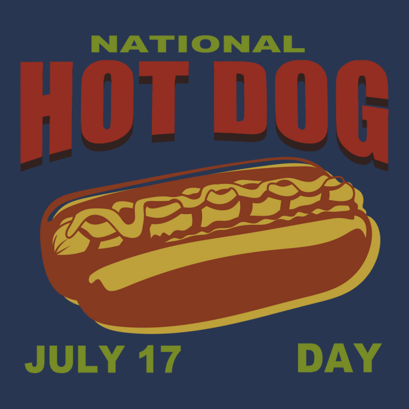 National Hot Dog Day 17 July Yellow Men Denim Jacket | Artistshot