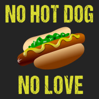 No Hot Dog No Love Yellow 3/4 Sleeve Shirt | Artistshot