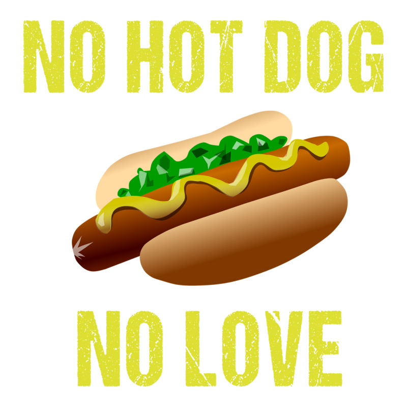 No Hot Dog No Love Yellow Unisex Hoodie | Artistshot