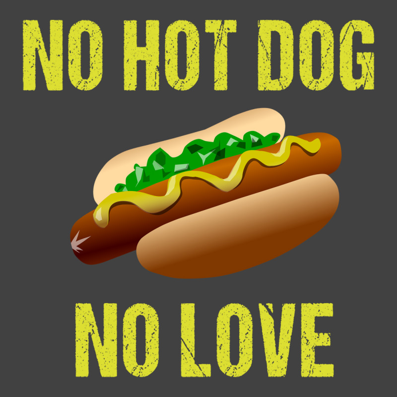 No Hot Dog No Love Yellow Vintage T-shirt | Artistshot