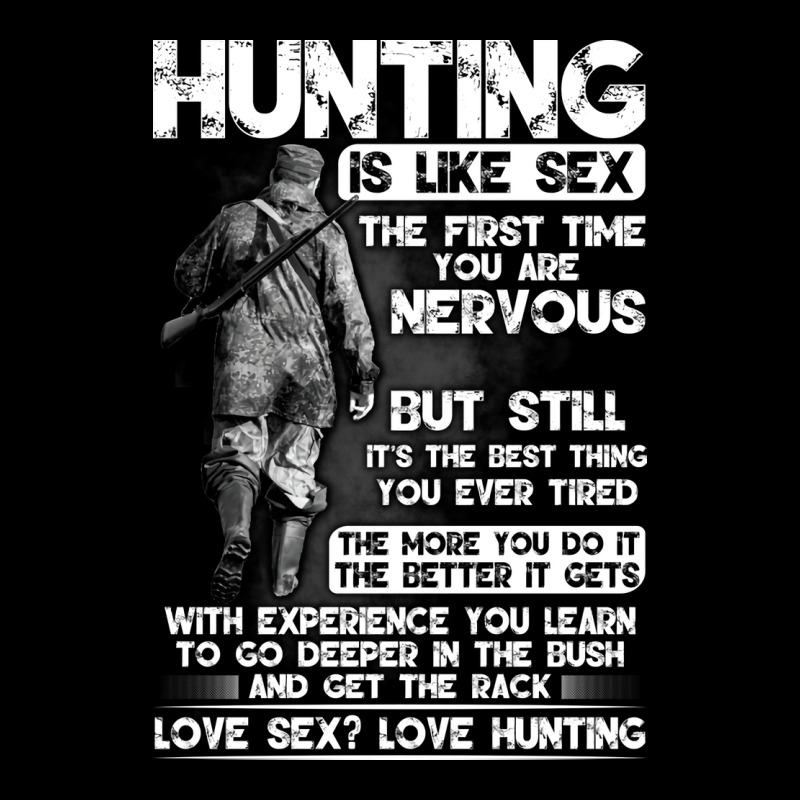 Hunting Is Like Sex Aesthetic V-neck Tee | Artistshot