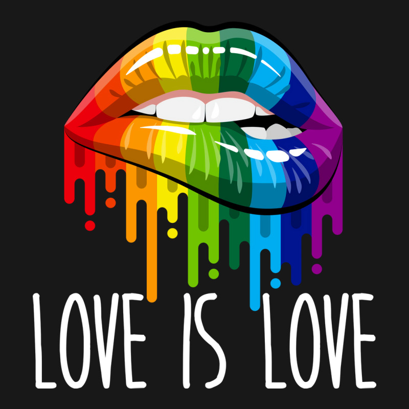 Love Is Love Rainbow Lips Lgbt Gay Lesbian Pride S Flannel Shirt | Artistshot