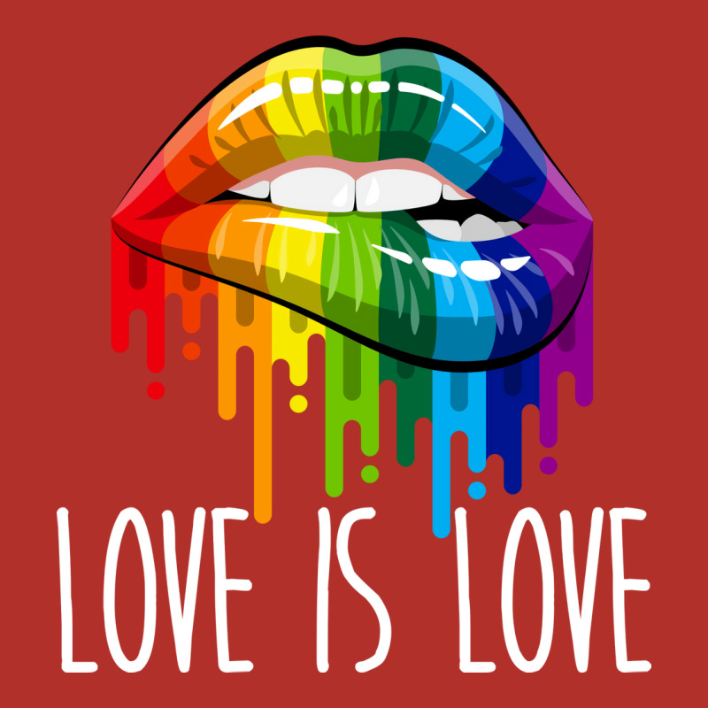 Love Is Love Rainbow Lips Lgbt Gay Lesbian Pride S Unisex Hoodie | Artistshot