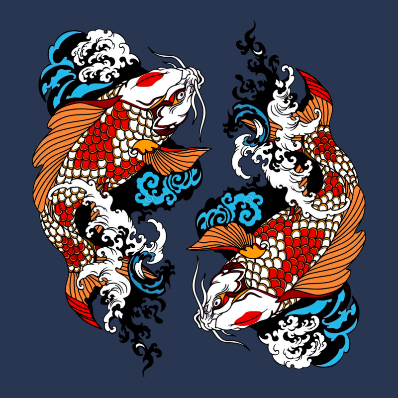 Koi Fish Art Lovers Koi Fish Owners Music Men Denim Jacket | Artistshot