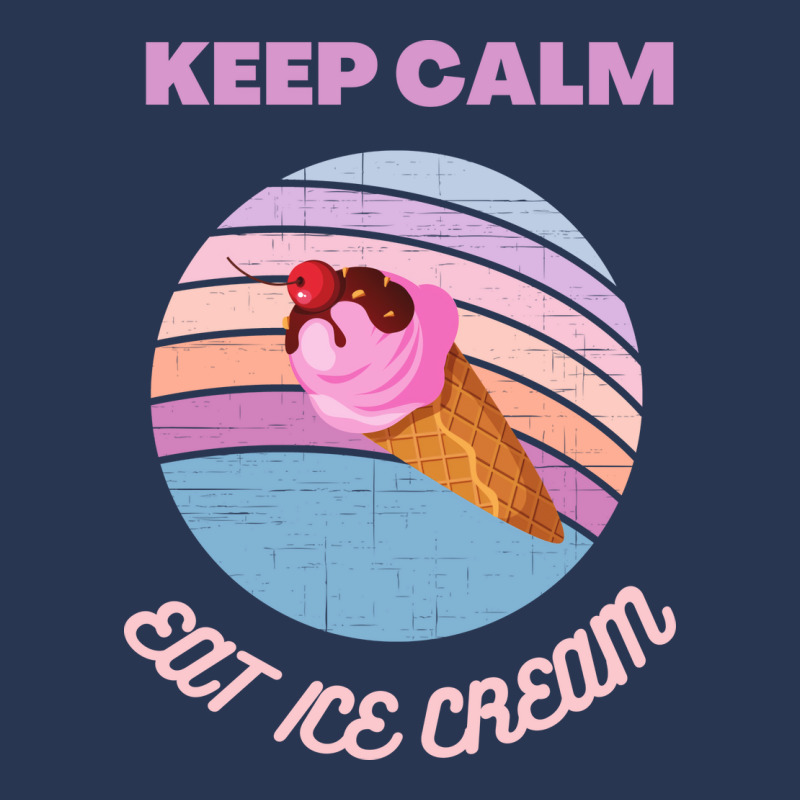 Keep Calm And Eat Ice Cream Quote Men Denim Jacket | Artistshot