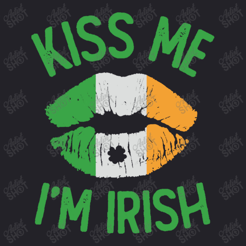 St Patricks Day - Kiss Me Im Irish Unisex Sherpa-lined Denim Jacket | Artistshot