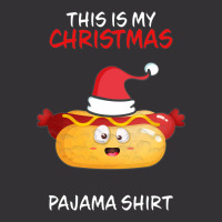 This Is My Christmas Pajama  Hot Dog Family Matchi Vintage Hoodie | Artistshot