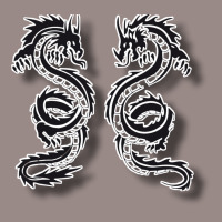 Beautiful Decorative Drawing For Two Dragons Vintage T-shirt | Artistshot