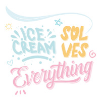 Ice Cream Solves Everythng Gift V-neck Tee | Artistshot