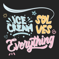 Ice Cream Solves Everythng Gift 3/4 Sleeve Shirt | Artistshot