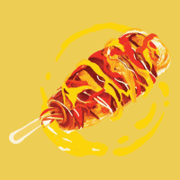 Korean Corn Dog Snack Of South Korea Fun Foodie St Graphic T-shirt | Artistshot