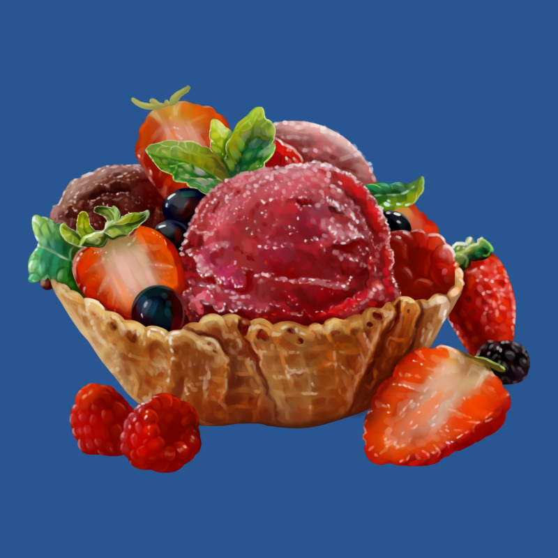 Ice Cream With Berries Summer T-shirt | Artistshot