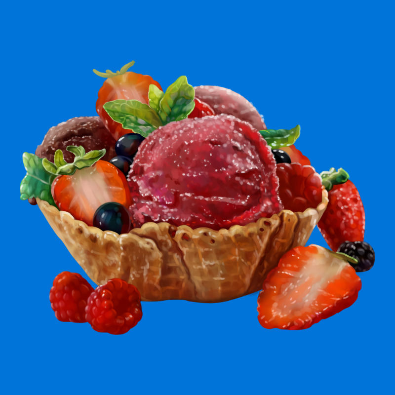 Ice Cream With Berries Summer Graphic T-shirt | Artistshot