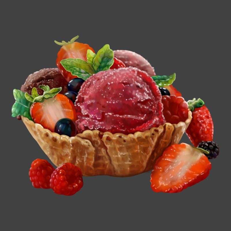 Ice Cream With Berries Summer Vintage T-shirt | Artistshot