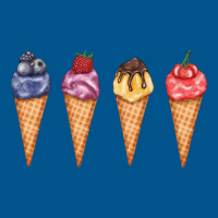 Assorted Ice Cream Cones Set Blueberries Raspberri Classic T-shirt | Artistshot