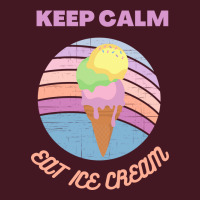 Keep Calm And Eat Ice Cream Yellow 70s Unisex Hoodie | Artistshot