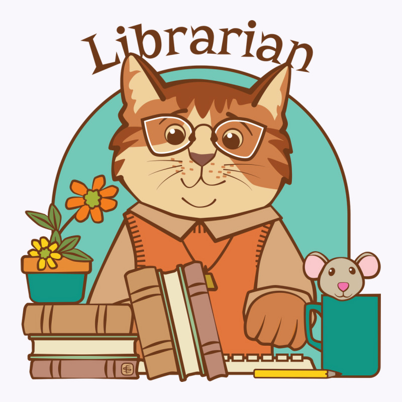 Busy Librarian Cat And Mouse Girl Tank Top by didamyeten3 | Artistshot